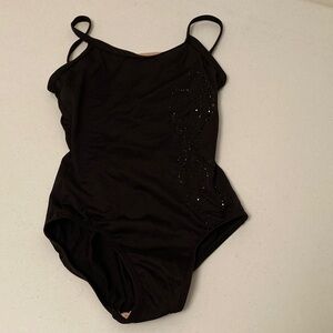 Black Sparkly Dance Leotard